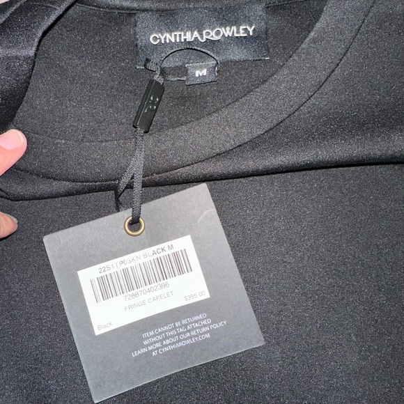 Super classy and chic Cynthia Rowley Fringe Capelet. Brand new, with tags. - Picture 3 of 4